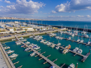 Vista da marina de Cascais