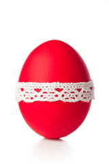 easter eggs isolated on white