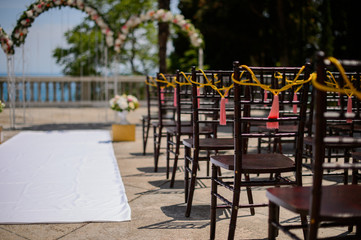 Wedding decor of beautiful flowers