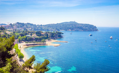 Fototapeta premium Beautiful coast of french riviera, France