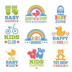 Fototapeta premium Logo for babies