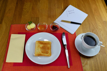 continental breakfast - Frühstück