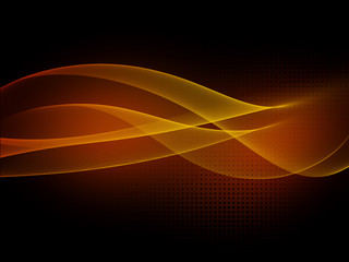     Flowing Wave Technology Digital Cyber Background 