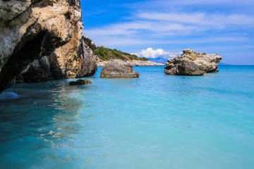 Naklejka premium Xigia beach, sulphur springs, Zakynthos island