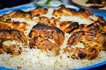Grilled chicken with rice