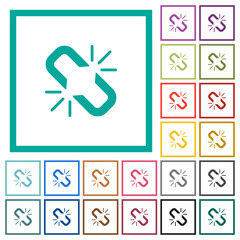 Unlink flat color icons with quadrant frames