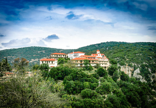 Kenitsis Monastery is 2 km north of Nympassia and 6 of Vitina village. Arcadia, Kernitsa, Greece