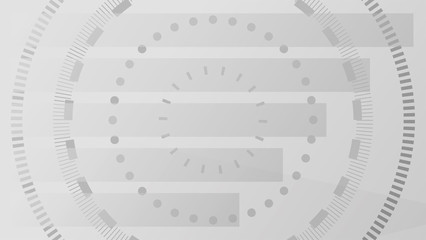 Grey trendy background with modern technology elements. Template backdrop design for business presentation.