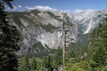 View over Yosemite national park, California