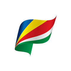 Seychelles flag, vector illustration