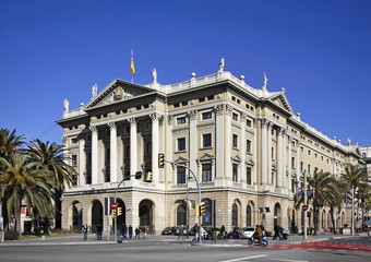 Fototapeta premium View of old Barcelona. Spain