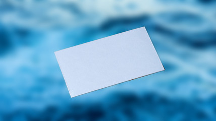 Blank card for annotations with a background