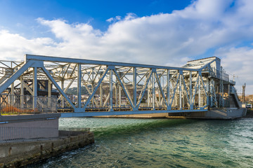 Pont mobile à Sète, Occitanie en France