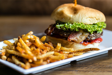 grilled bacon burger