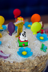 sweet colored cake for celebration