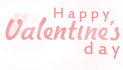 Happy Valentines day card. vector illustration