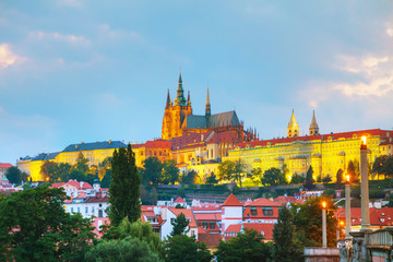 Fototapeta na wymiar Overview of Prague, Czech Republic
