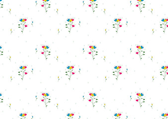 flower pattern for paper, textile or fabric background