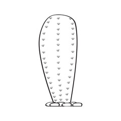 Cartoon cactus sketch