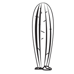 Cartoon cactus sketch
