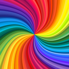 Abstract rainbow swirl