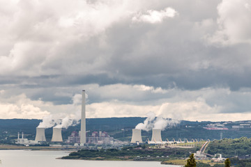Obraz premium Thermal power station of As Pontes, Coruña, Galicia, Spain