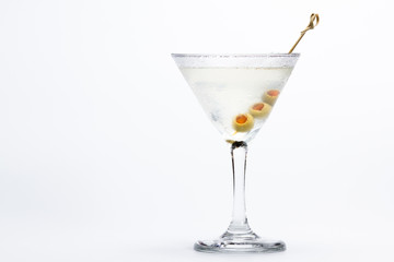 Classic martini with olives