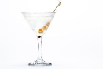 Classic martini with olives