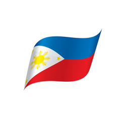 Philippines flag, vector illustration