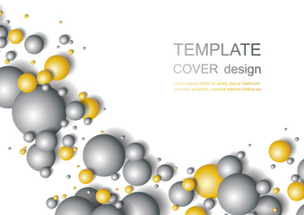 Colorful Glossy Balls Background. Falling Spheres. Abstract Candies.