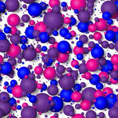 Seamless background of colorful bubbles.
