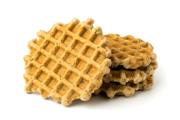 Cookies with cereals on a white