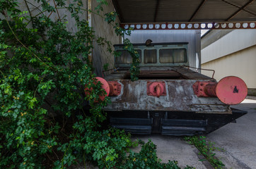 rosa puffer von triebwagen