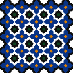 Classic Arabic Geometric seamless pattern