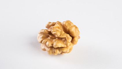 Walnuts kernel isolated on white