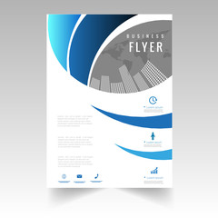 Brochure flyer magazine cover booklet poster design template layout business technology
