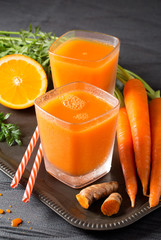 Fresh Organic Carrot Juice