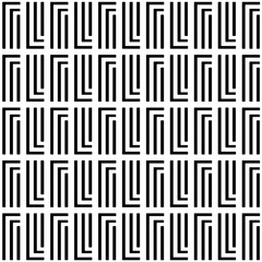 Vector seamless pattern. Modern stylish texture. Repeating geometric tiles with rectangular lines. 