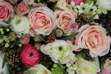 Pastel wedding flowers