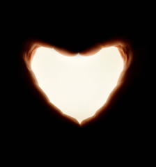 Obraz premium hand heart light