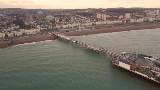 Brighton Pier aerial video