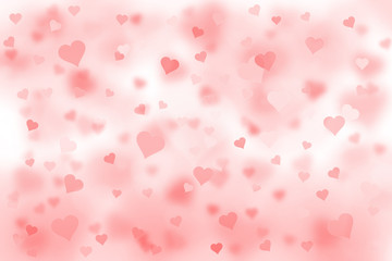 pink heart background blur effect bokeh