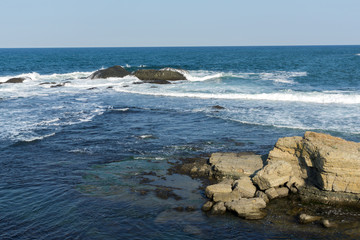 Seascape with Bird island near town of Tsarevo, Burgas Region, Bulgaria