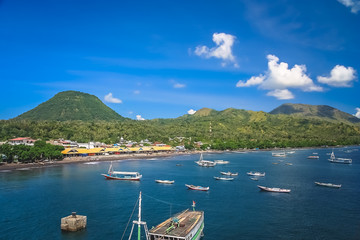 Boats in the bay of Labuhan Bajo