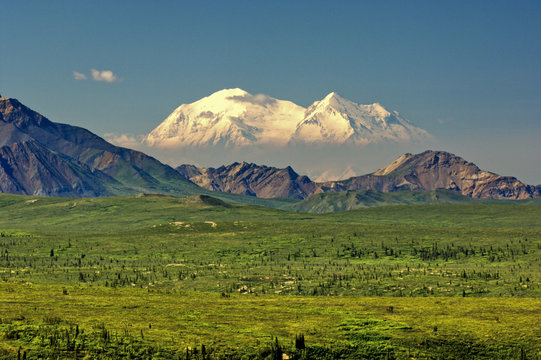 Mt McKinley standing guard over Denali National Park
