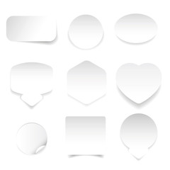 Empty sticker label set