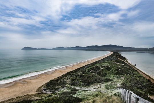 Bruny Island, The Neck Isthmus in Tasmania
