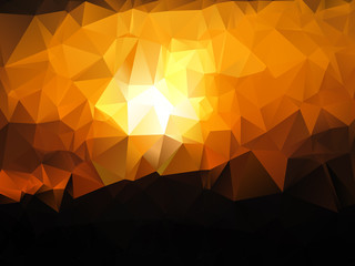 2D Abstrac orange geometric background