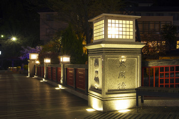 有馬温泉 太閤橋 夜景