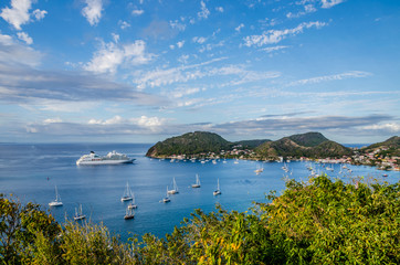 Les Saintes from Guadeloupe island one of the Most Beautiful Bays of the World - obrazy, fototapety, plakaty